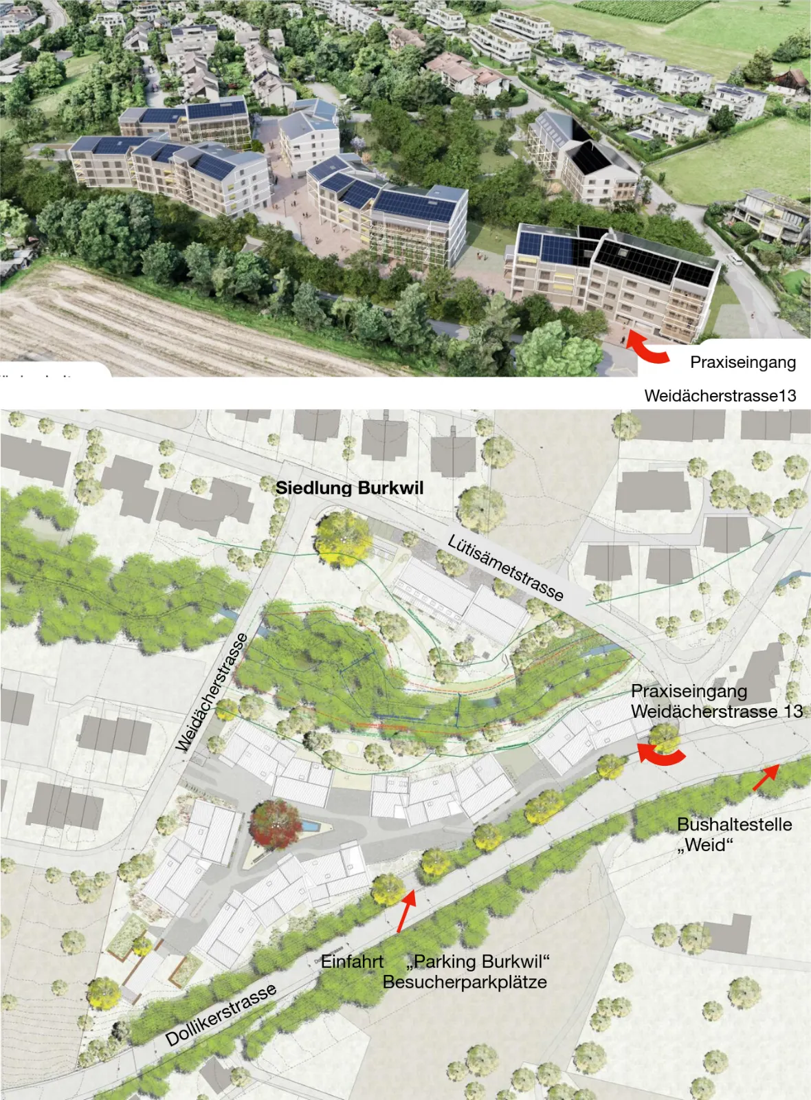 Anfahrtskarte zur Praxis